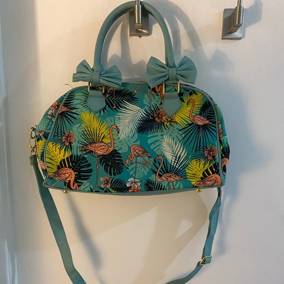 Banned retro flamingo handbag - Picture 1 of 1